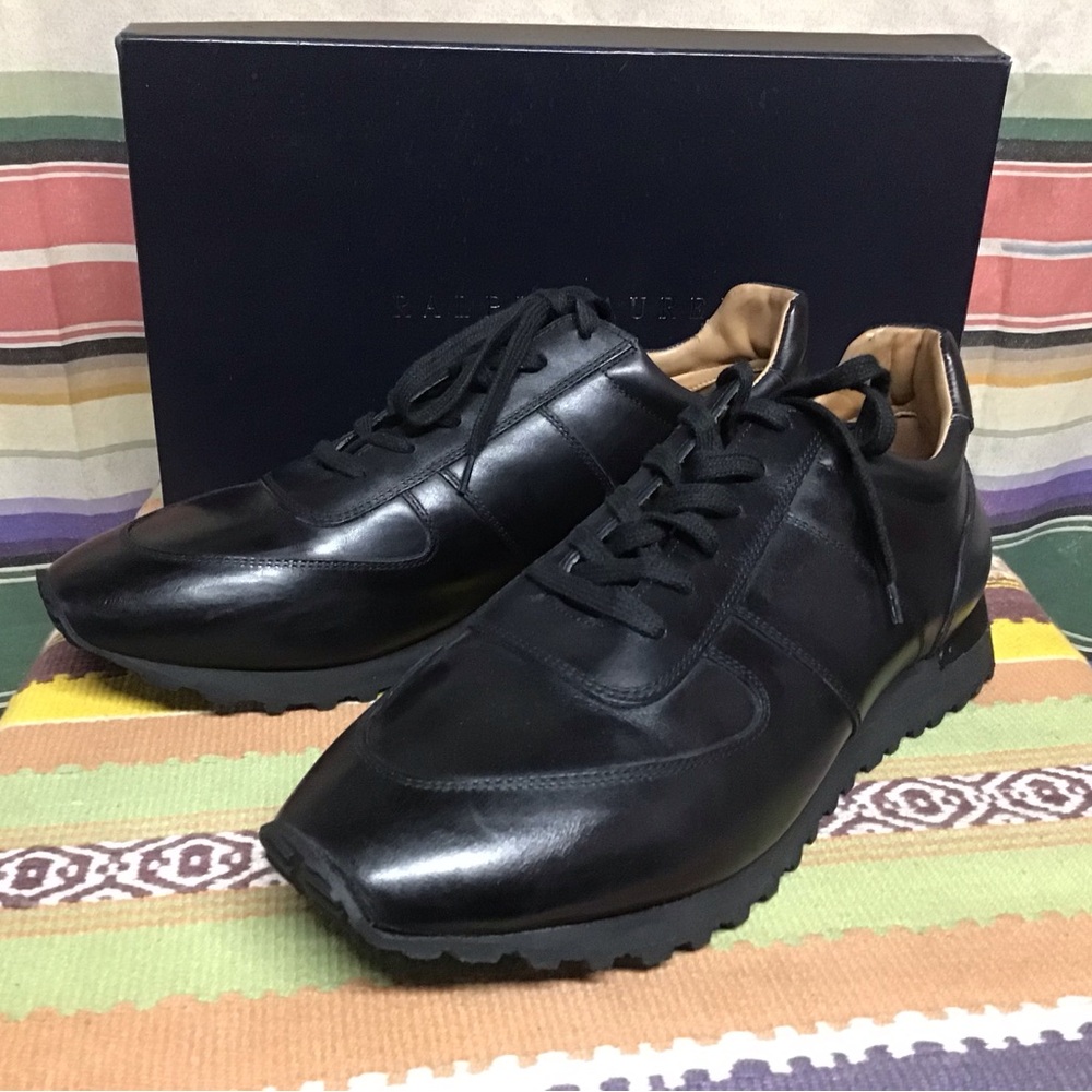 Ralph Lauren Purple Label Black Athletic Trainers